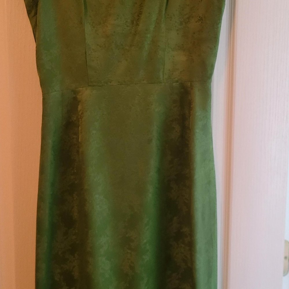 Vintage 1960's Shantung Silk sheath dress - Picture 4 of 8